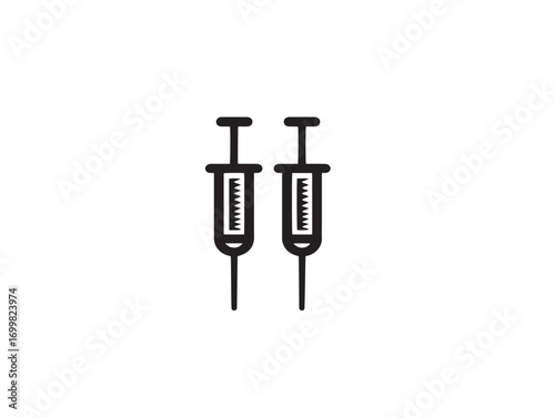 Clean and precise surgical needles vector illustration design
