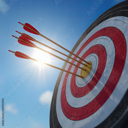 Target bullseye arrow archery target bullseye arrow group arrows in target red white target wooden target close up target
