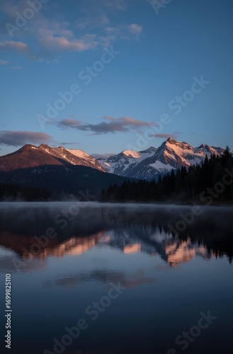reflection in the mountains