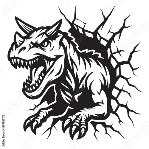 Carnotaurus Dinosaur SVG