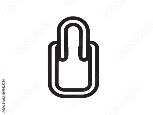 Minimalist surgical towel clamps illustration in clean vector style