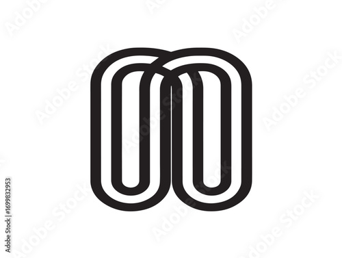 Clean sterile medical tubing vector line icon illustration