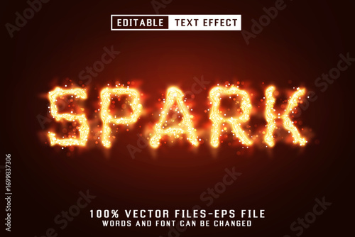 Spark Editable Text Effect
