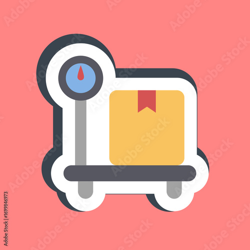 Sticker weighting. Export import elements.