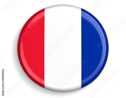 Circular French flag badge Free Download Circular French flag badge - GFXLoad