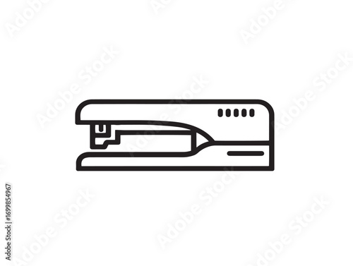 Elegant hospital surgical stapler in minimal vector outline