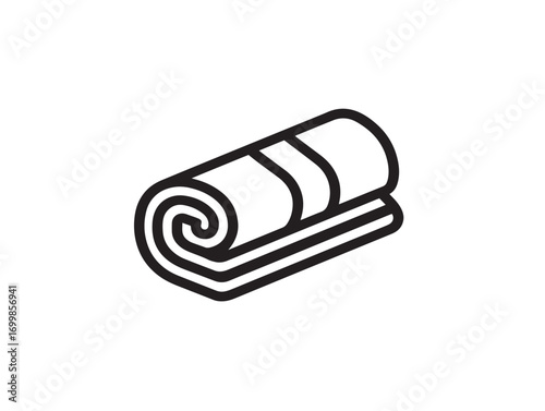 Flat design sterile towel for surgical use