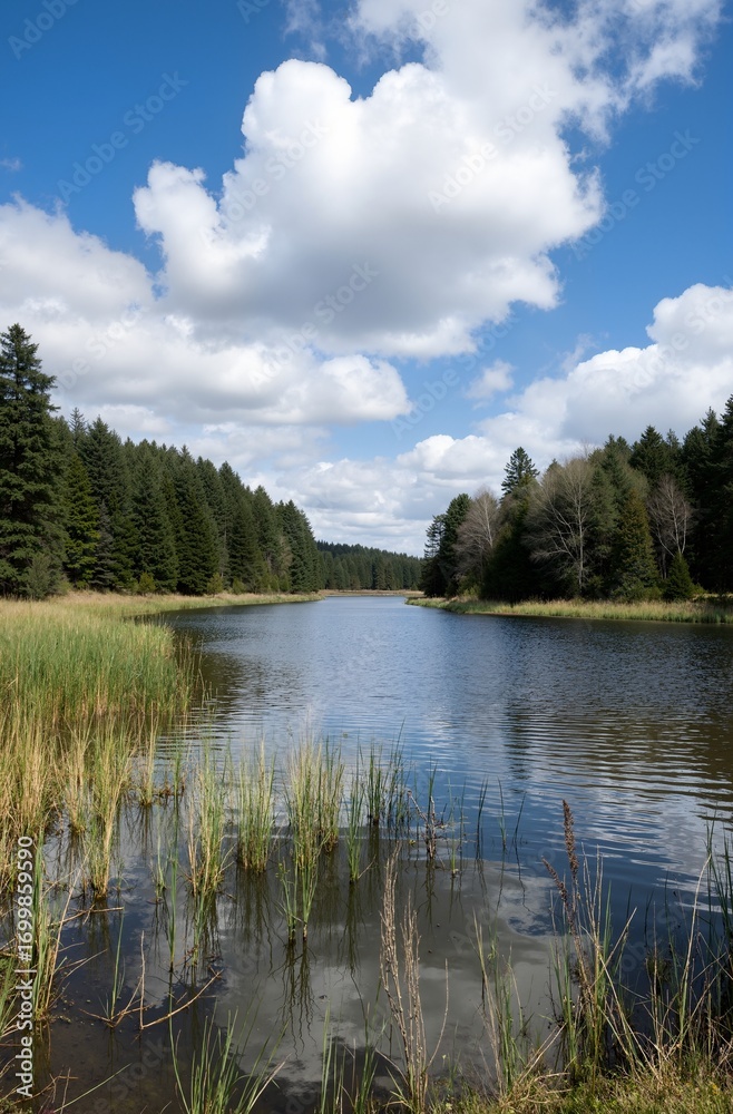 Fototapeta premium lake in the forest