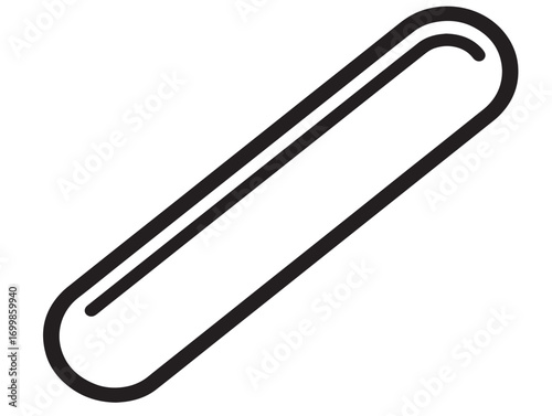 Elegant outline illustration of tongue depressor tool