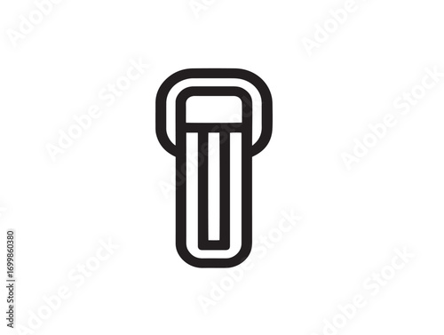Clean vector drawing of clinical tourniquet device