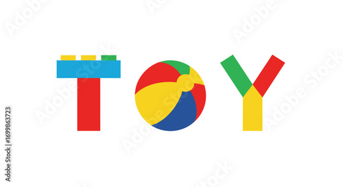 Creative colorful toy letters representing fun childhood playtime and learning experiences