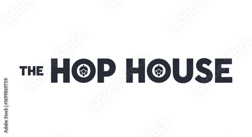 The Hop House brand identity logo with hop icon design.