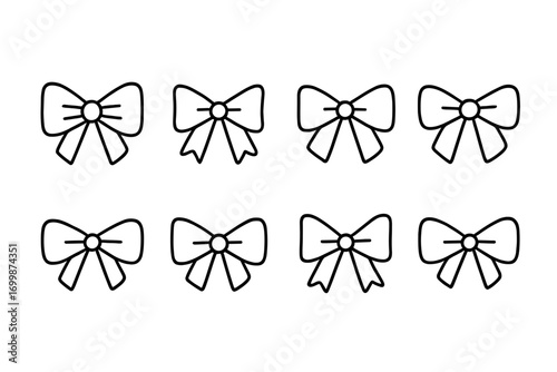 Neon glowing bow tie pattern on striped background