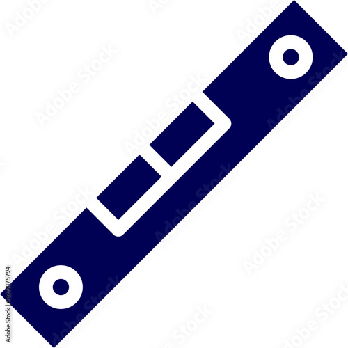Silhouette vector of Spirit level. Handheld spirit level used for accurate measurements Silhouette Vector illustration. Spirit level tool for construction. 