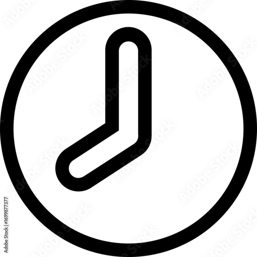 Clock Icon Button Vector illustration clip art