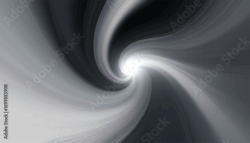 Abstract swirl background in grayscale, modern art design, spiral concept