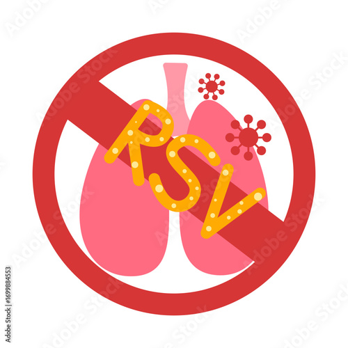 RSV infection concept. vector illustration