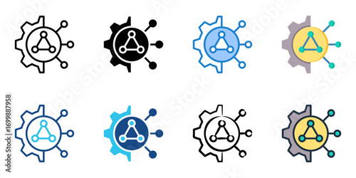 Material Science icon set multiple style collection 

