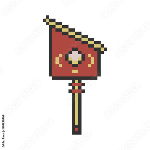 birdhouse building retro pixel art