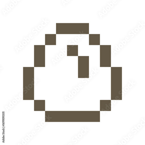 brown chicken egg pixel art
