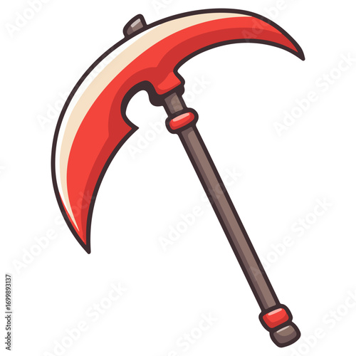 death's scythe, costume, halloween, festival, vector, transparent background, weapon, tool, isolated, sharp