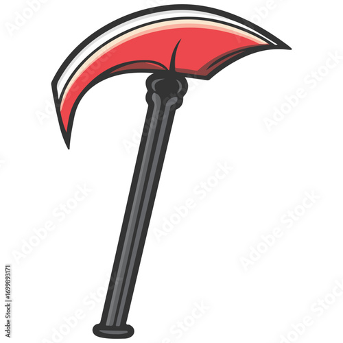 death's scythe, costume, halloween, festival, vector, transparent background, weapon, tool, isolated, sharp
