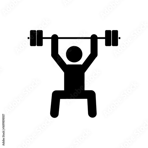 silhouette of man lifting weights