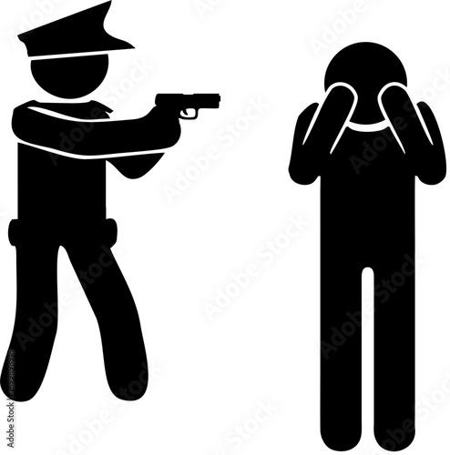 police officer silhouette
