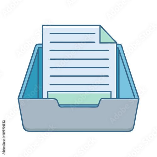 Pending documents in the inbox tray ready for processing or attention