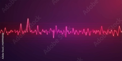 An EKG graph on a medical monitor illustrates a healthy heartbeat with a rhythmic wave