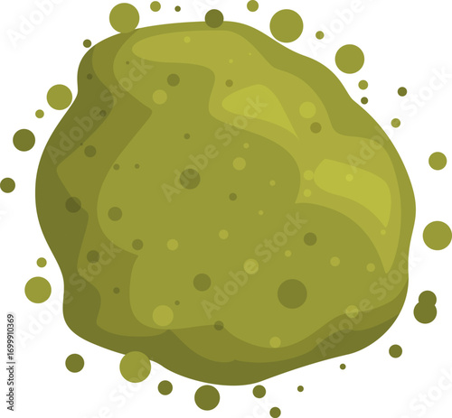 Slimy goo dripping and forming a puddle, creating a sticky mess
