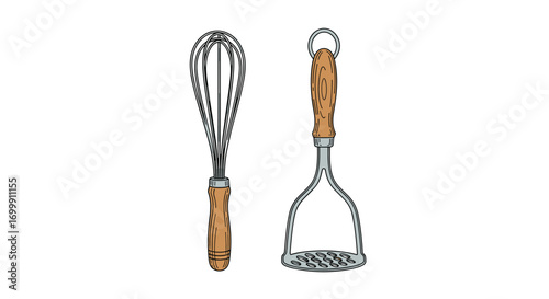 Essential kitchen tools for effortless food preparation two utensils for cooking