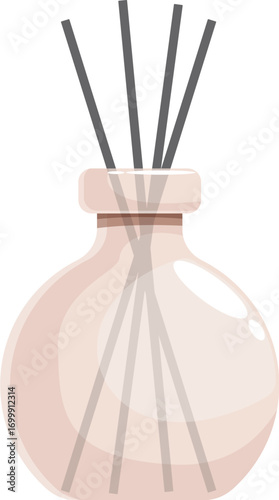 Reed diffuser spreading pleasant fragrance, creating a relaxing atmosphere