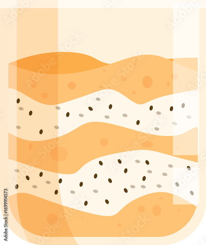 Creamy mango chia pudding with layers of flavor and texture, perfect for a healthy and refreshing treat