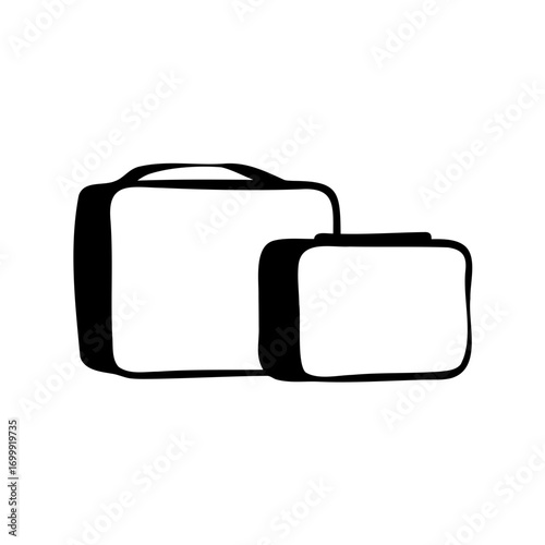 Two box type containers or insulated bags one larger than the other