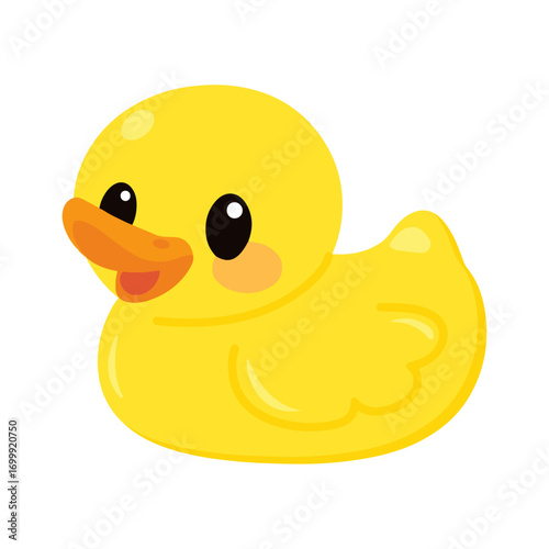 Illustration of a Yellow Rubber Duck