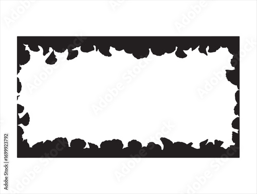 Mini petals scatter petal border.
