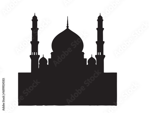 Minrat icon in silhouette white backgroundcd.