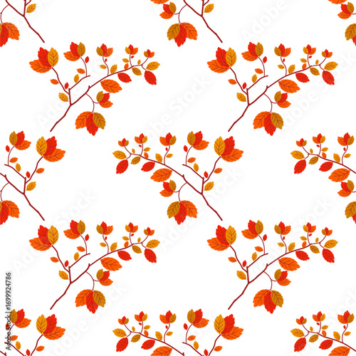 Wallpaper Mural Flower vector seamless pattern illustration floral background Torontodigital.ca