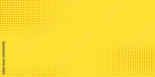 Orange dotted yellow abstract background.