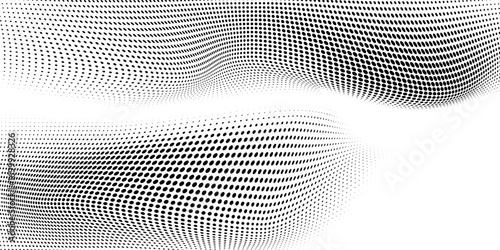 Black haltone dotted. Faded grit texture. Pop art comic style trendy. Abstract concept design. Vector illustration.