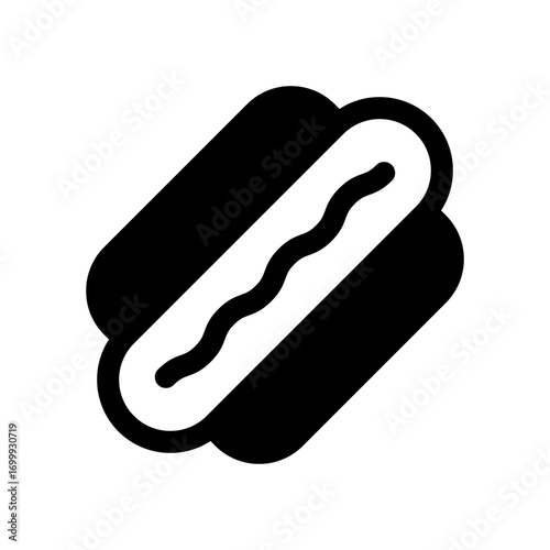 Hot Dog with Bun Icon