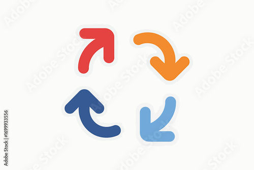 Arrow Cycle Icon | Rotation, Refresh, Update Symbol
