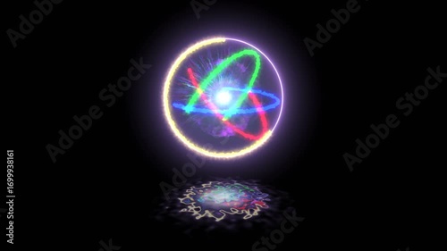 Wallpaper Mural Looping Multicolor Glowing Energy Orb Animation with Alpha Channel – Futuristic VFX Torontodigital.ca