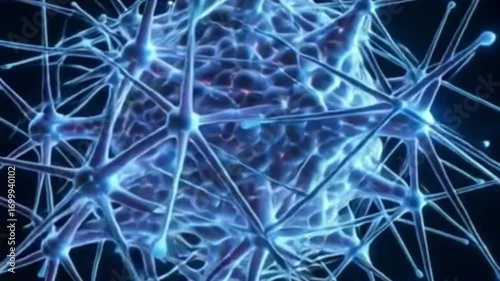 Artificial Intelligence Neural Network Abstract Animation