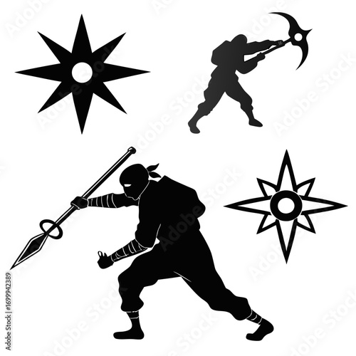 vector illustration of a warrior