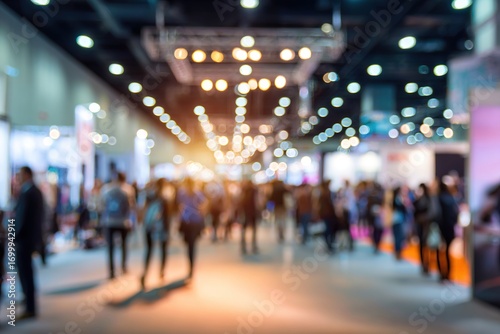 Wallpaper Mural Blurred background of event exhibition show public hall, business trade concept. High quality Torontodigital.ca