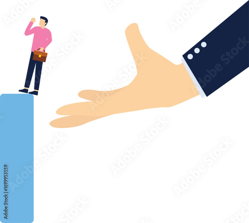 Businessman's mutual trust

