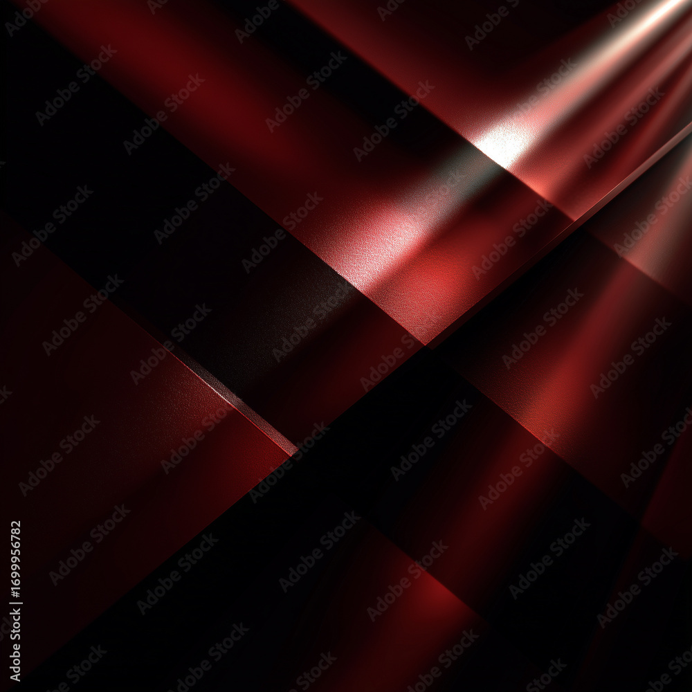 Obraz premium Dark Red Diagonal Gradient with Radiant Light Rays