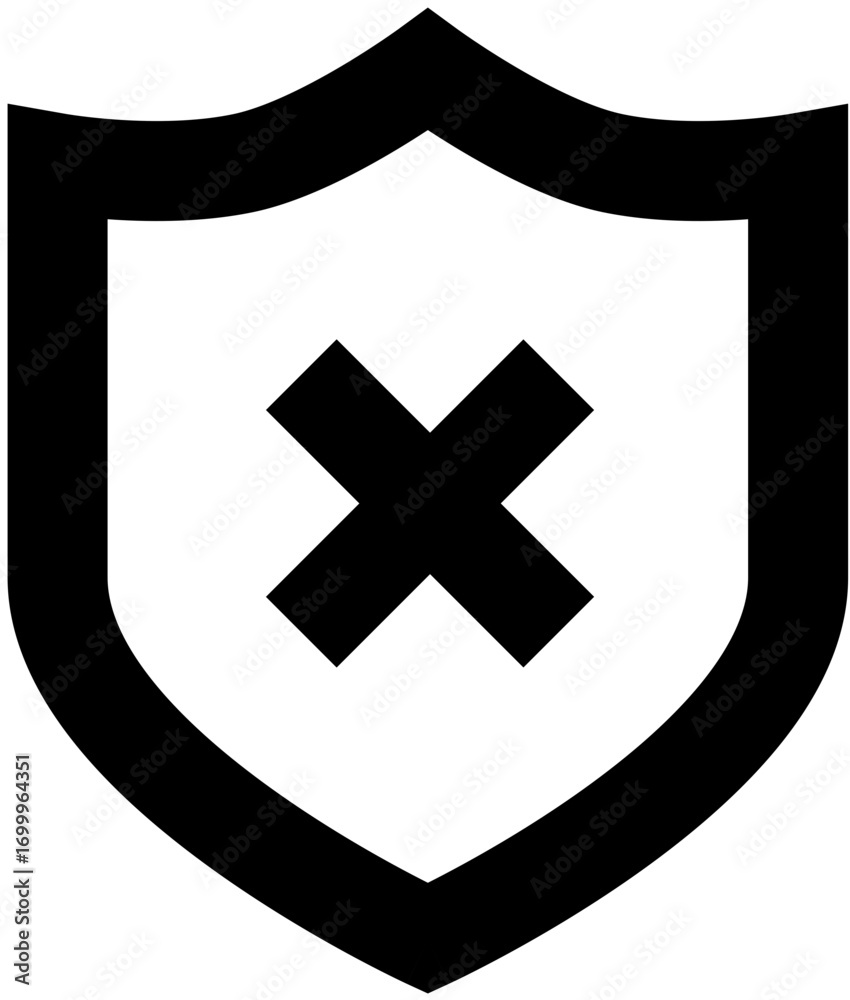 Obraz premium simple sharp ui icon no protect